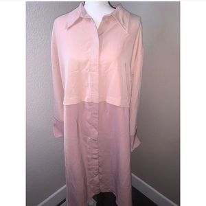 Pink Long Sleeve Prologue Dress